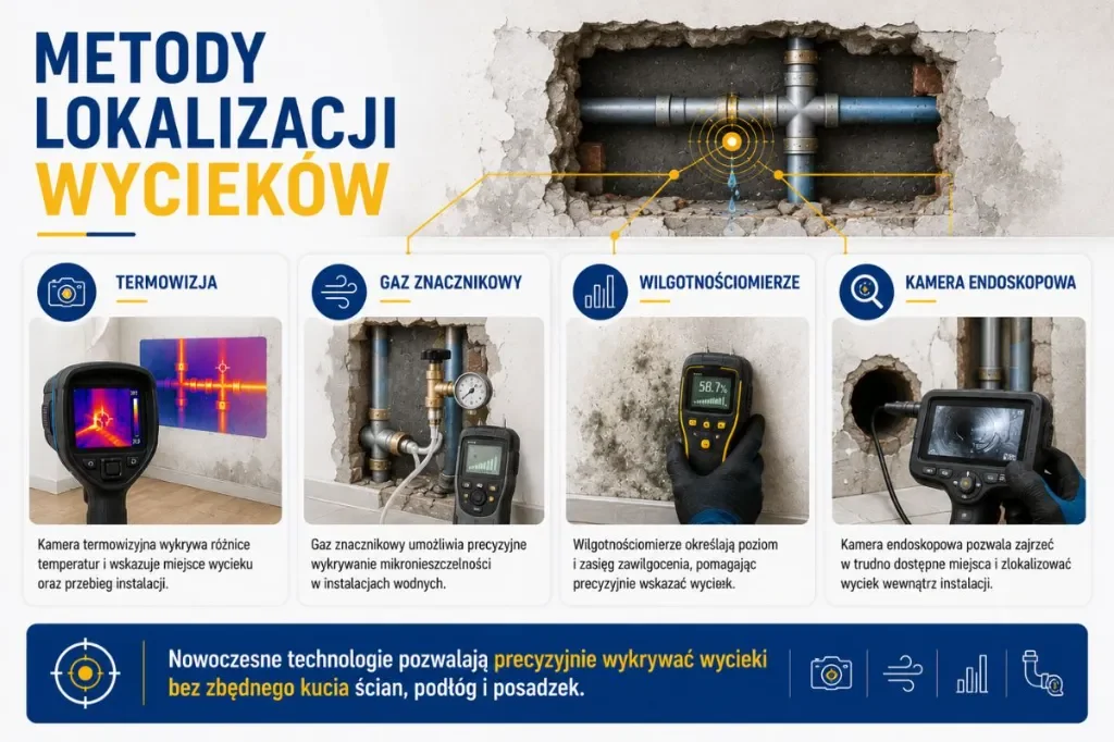 metody lokalizacji wycieków